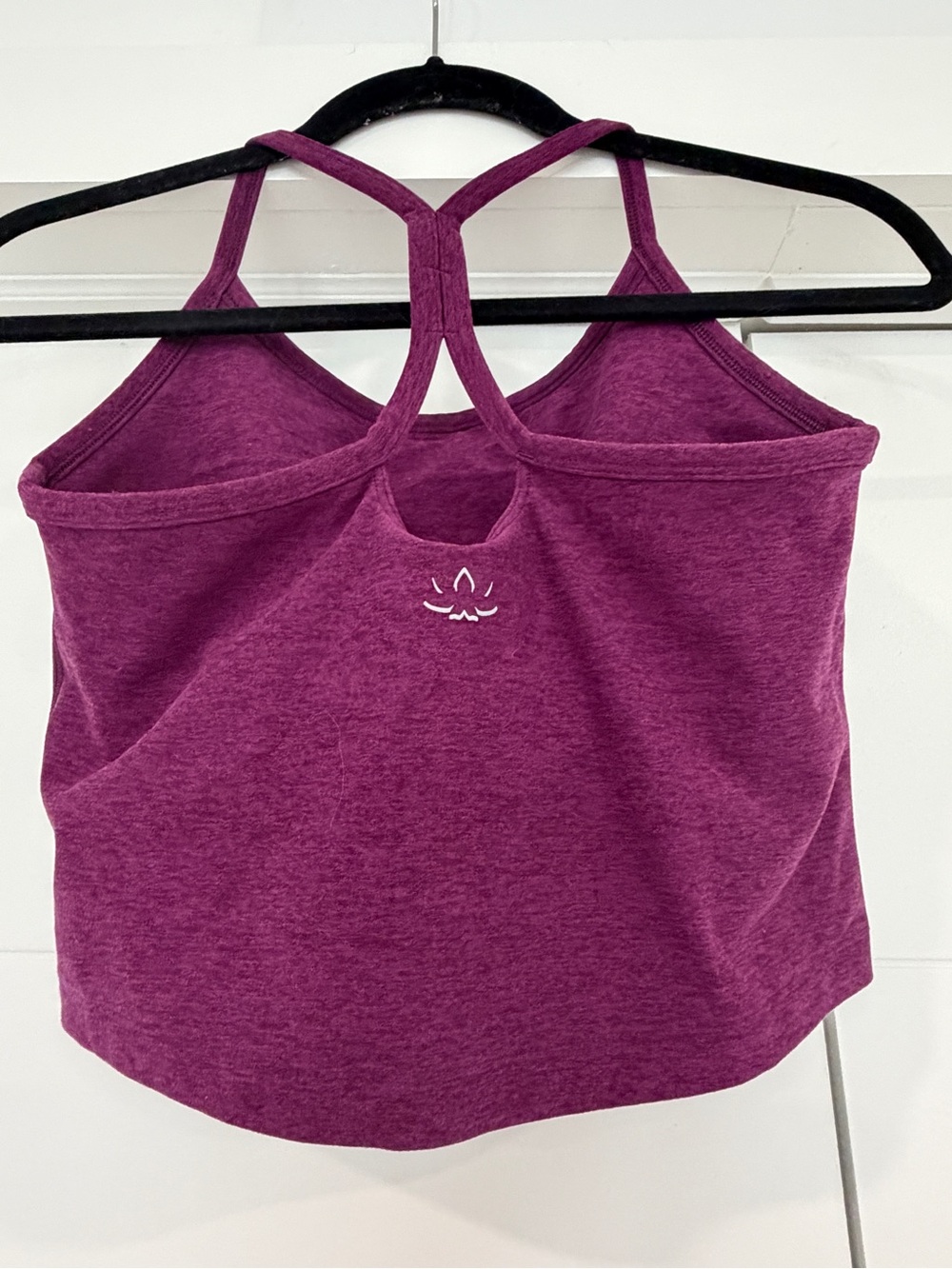 Beyond Yoga Spacedye Slim Racerback Cropped Tank Aubergine-Beet / M - Picture 3 of 4